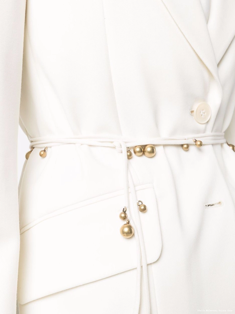 Affordable blazer single-breasted Stella belted Women McCartney 0719